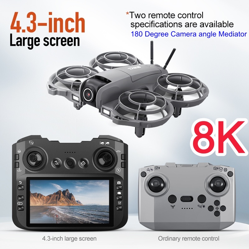 Drone Camera Hd - 대형 화면 리모컨 RC 드론, 8K