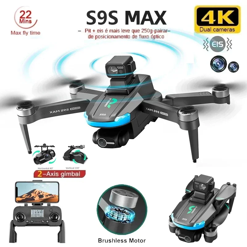 Drone Camera 4K - 새로운 S9S MAX 미니 드론 4K