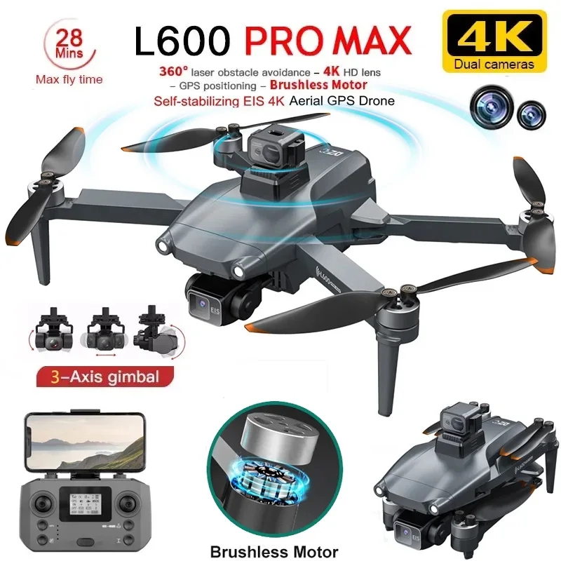 Drone Camera 4K - L600 PRO MAX GPS 드론 전문