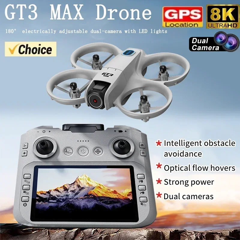 Drone Camera Night Vision - 2026 신형 GT3 미니 LED 접이식