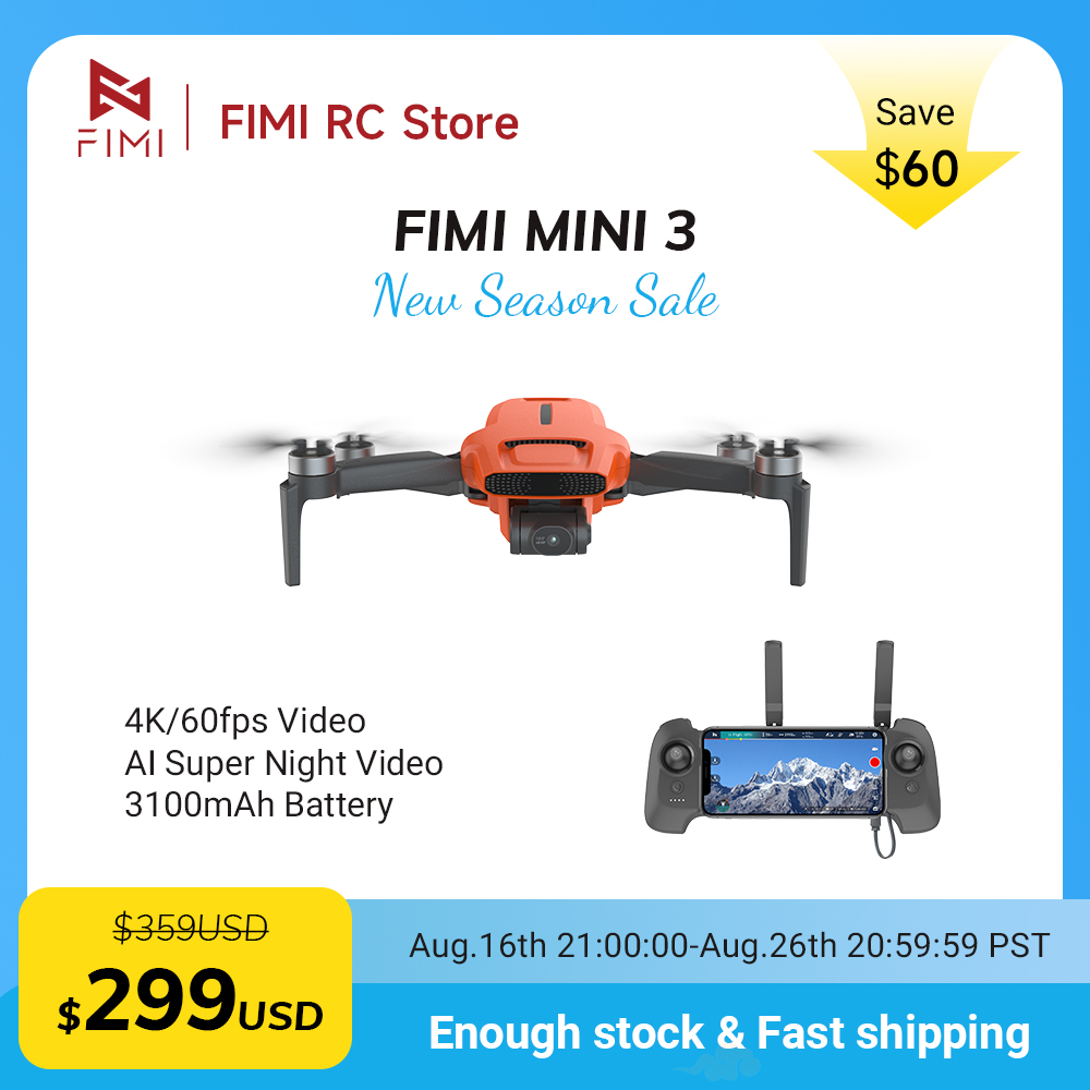 Drone Camera With Gimbal - FIMI MINI 3 카메라 드론 4K