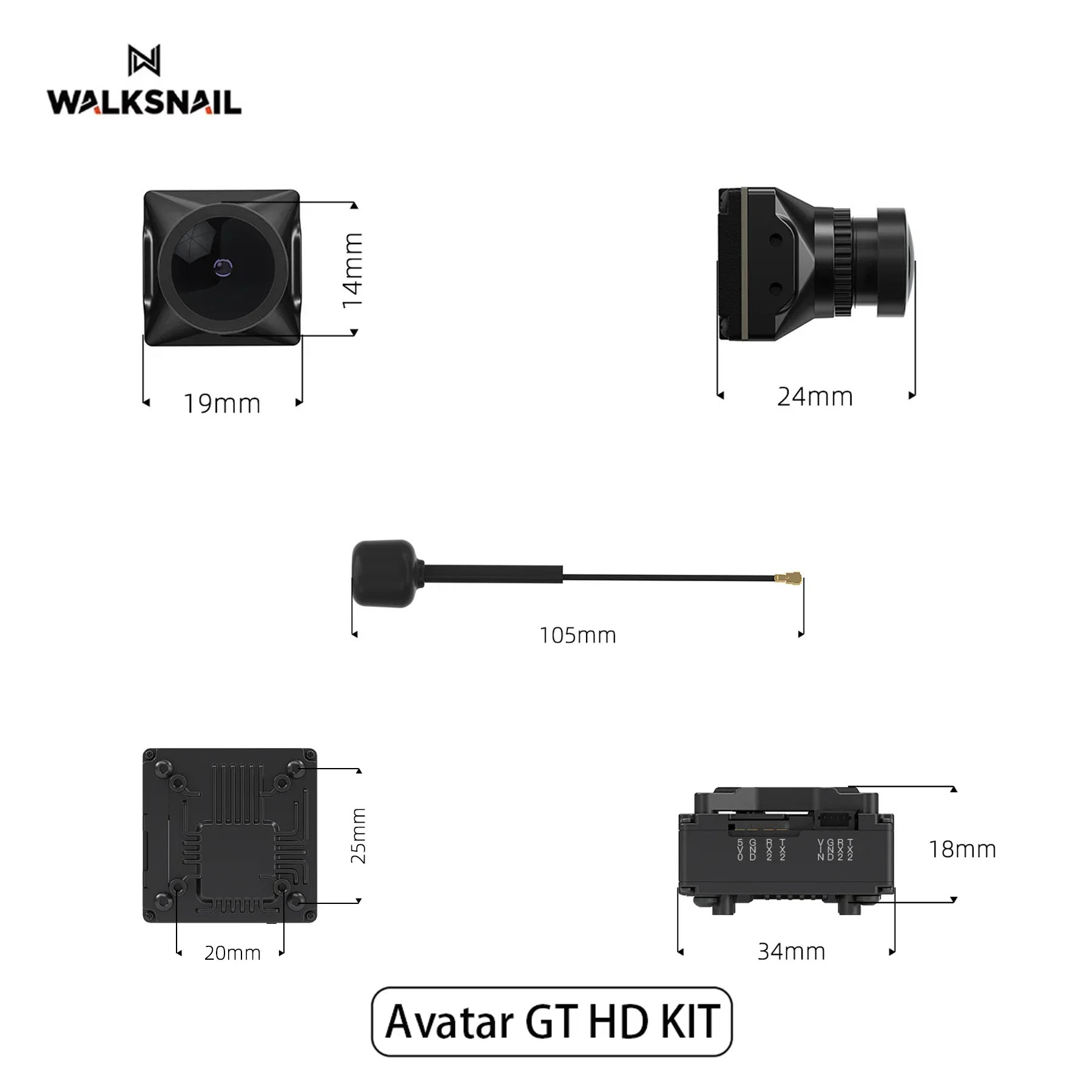 Walksnail 아바타 GT HD 키트 2W VTX  - Drone Camera Hd 리뷰 및 가격
