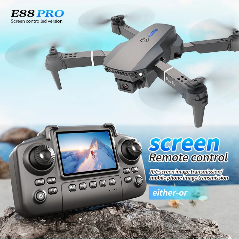 전문 E88 프로 드론 스크린 8K HD 카메라 WiF - Drone Camera Mount 리뷰 및 가격