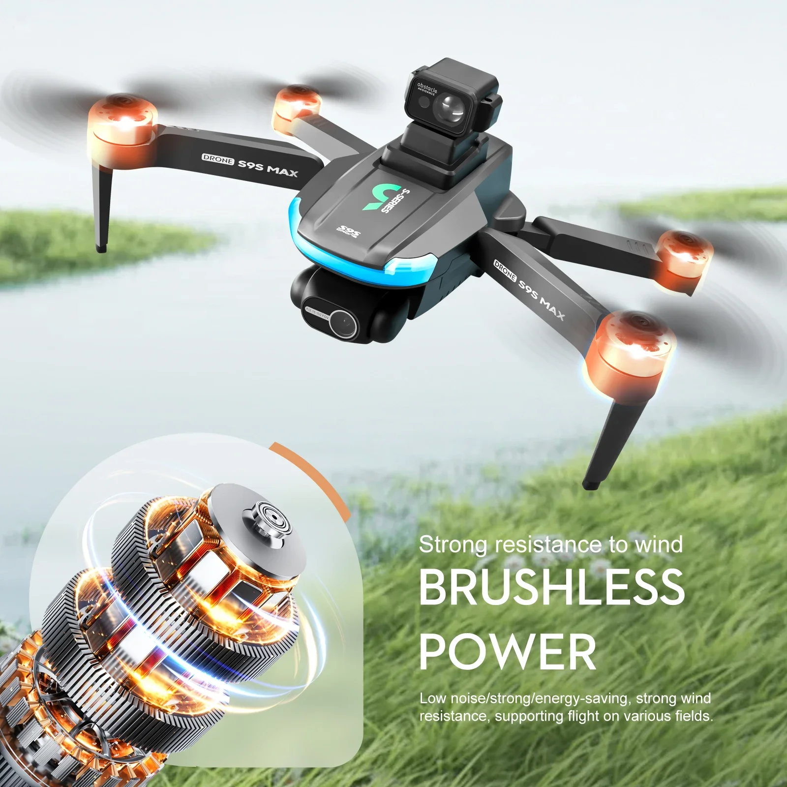 새로운 S9S MAX 미니 드론 4K 2축 PTZ HD - Drone Camera 4K 리뷰 및 가격