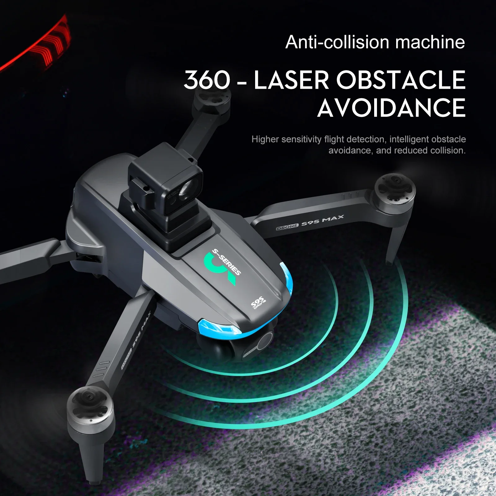 새로운 S9S MAX 미니 드론 4K 2축 PTZ HD - Drone Camera 4K 리뷰 및 가격