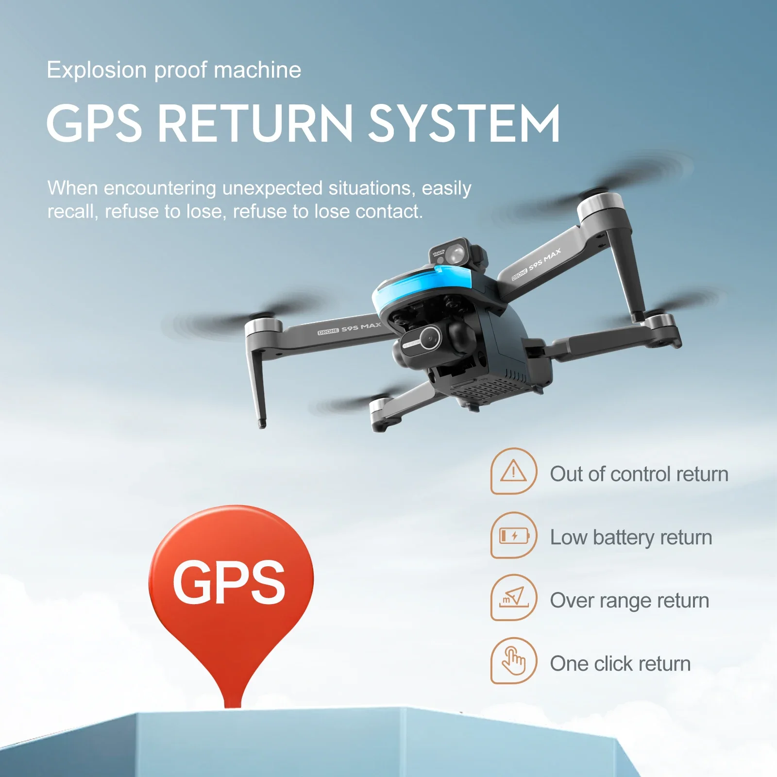새로운 S9S MAX 미니 드론 4K 2축 PTZ HD - Drone Camera 4K 리뷰 및 가격