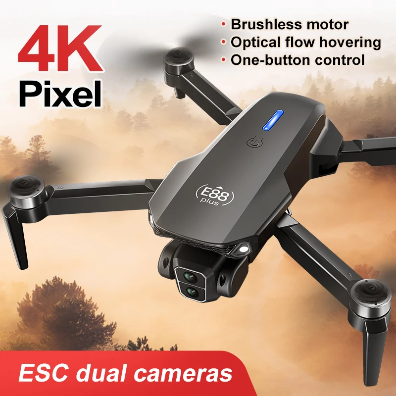 새로운 E88 Plus 쿼드콥터 드론: 90 °   전 - Drone Camera Hd 리뷰 및 가격