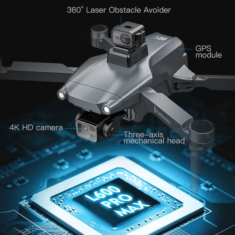L600 PRO MAX GPS 드론 전문 4K 3축 P - Drone Camera 4K 리뷰 및 가격